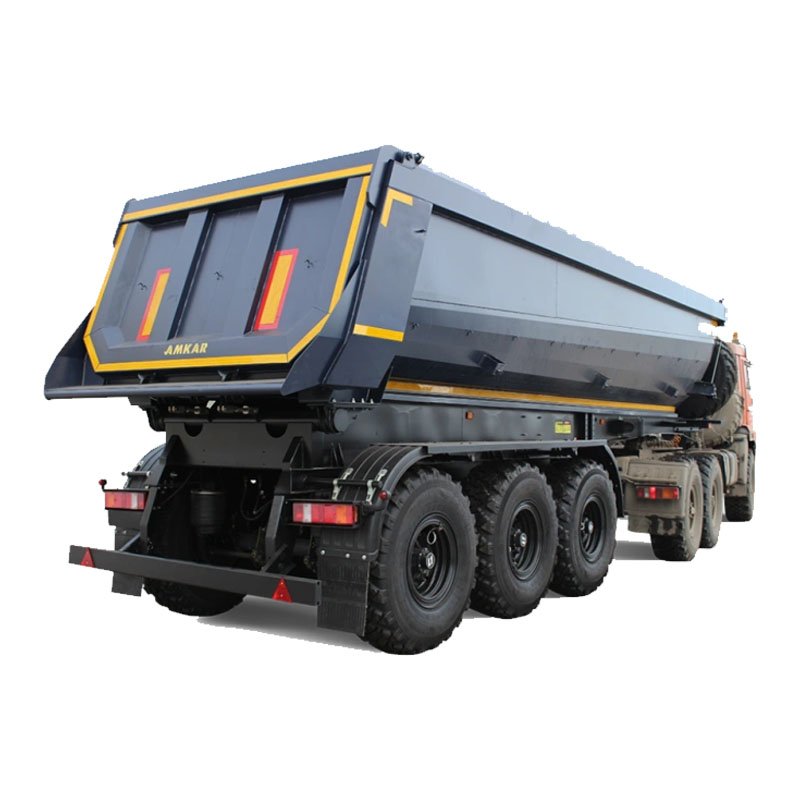 Hardox Steel 50tons-70tons U Type Dump Truck Semi-Trailer Hydraulic Cylinder Side Lift Tipper 3 Axle 4 Axle Truck Trailers